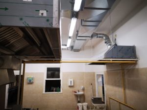 Gönc ipari konyha zsíros elszívása saváló ernyő légtechnika