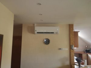Miskolci kertes ház klímaszerelése lg beltéri egysegé