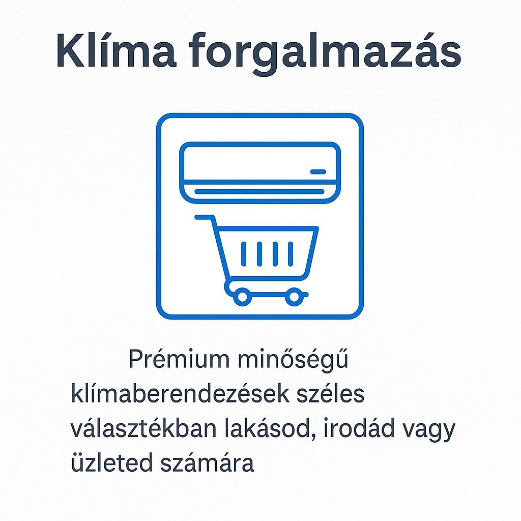 Légkondicionáló készülék vásárlási ikon, amely a klíma forgalmazást jelképezi Miskolcon és környékén.
