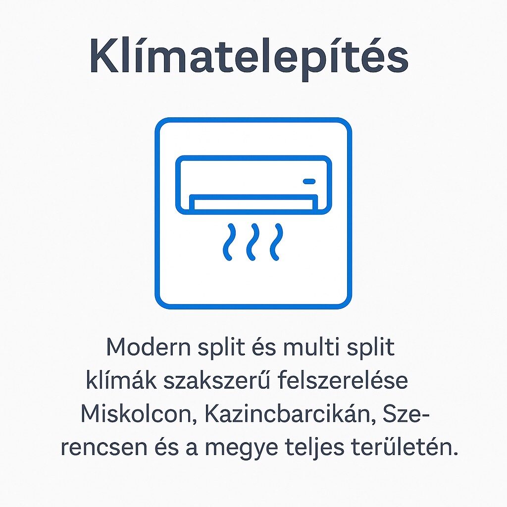 Split klíma telepítése nappaliban - Comfort Air Klíma Plusz Kft Borsod Abaúj Zemplén - Miskolc