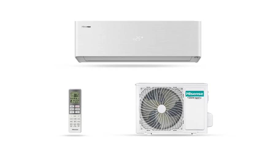 Hisense Energy Pro X QH35XV4A oldalfali split klíma csomag 3,5 kW (Fehér) hisense klima marka