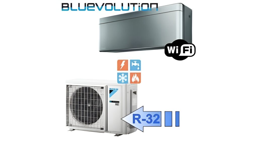 Daikin FTXA50CS/RXA50B Stylish oldalfali split klíma csomag szürke 5 kW daikin klima marka