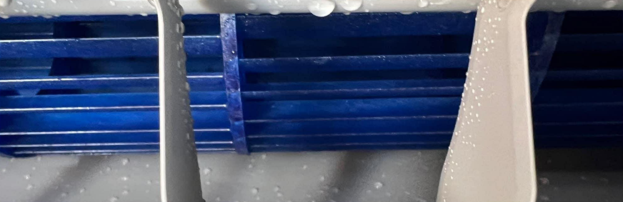 mosózsákos klímatisztítás után tiszta klíma hőcserélő